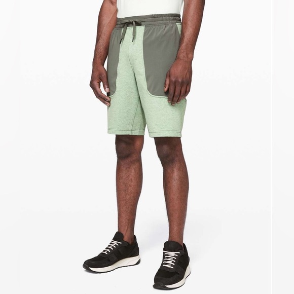 Lululemon City Commute Short Heathered Green Mens XXL - Picture 1 of 7